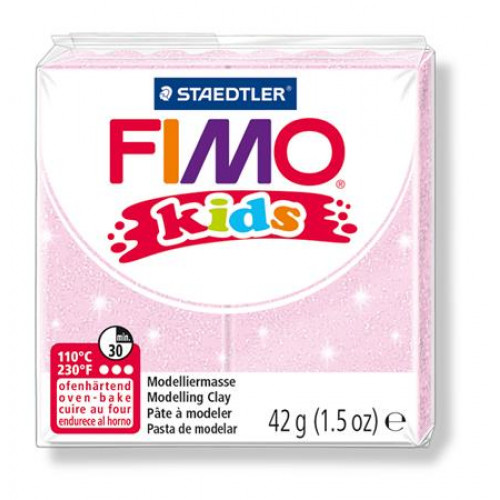 Fimo Gyurma 42g égethető Kids gyöngyház világos rózsaszín