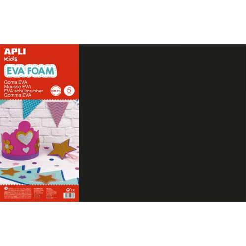 Apli Moosgumi 400x600mm Eva Sheets fekete