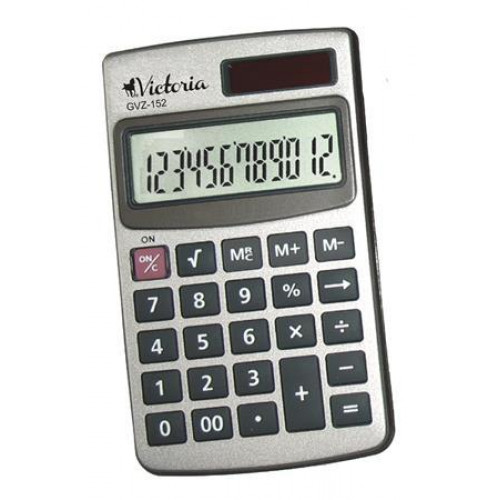 Victoria Számológép zseb 12 számjegy GVZ-152