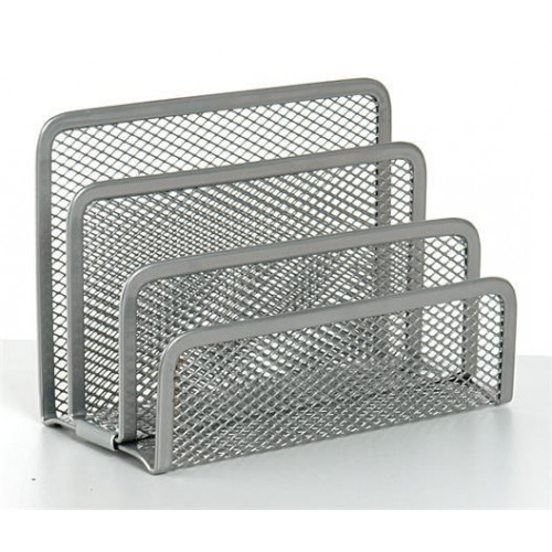 Levéltartó fémhálós ezüst