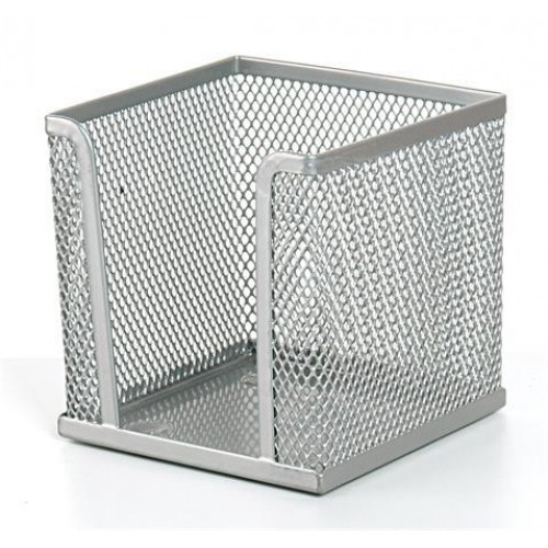 Kockatömbtartó fémhálós ezüst
