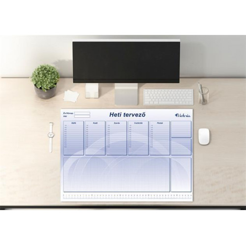 Victoria Könyökalátét heti tervezővel 470x330mm