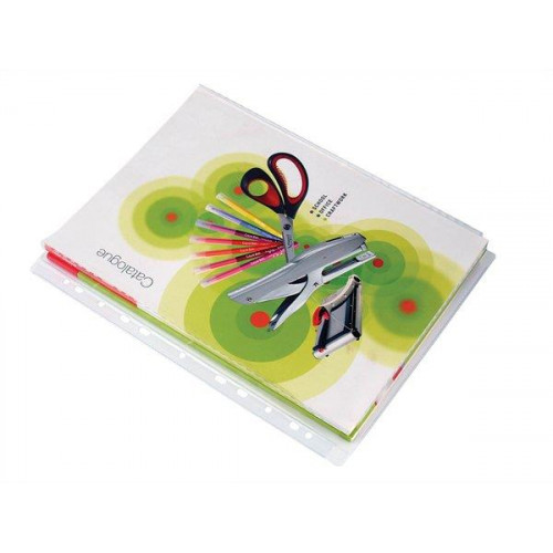 Victoria Katalógustartó genotherm lefűzhető A4 150 mikron víztiszta 20mm