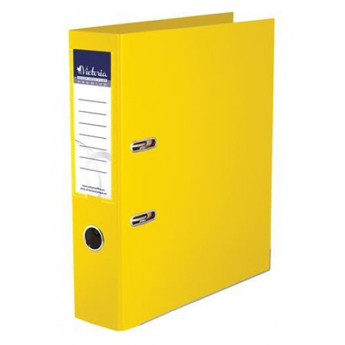 Victoria Iratrendező 75mm A4 sárga élvédő sínnel Premium