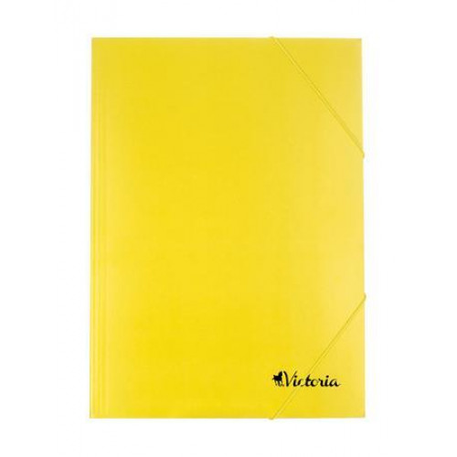 Victoria Gumis mappa karton A4 320gr sárga