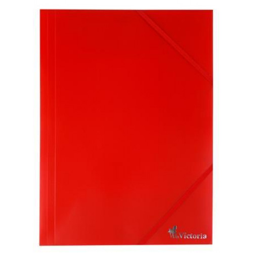 Victoria Gumis mappa 15mm PP A4 piros