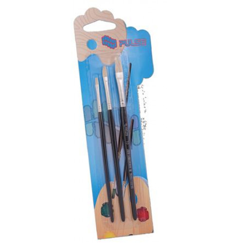 Pulse Ecsetkészlet no 2-6-10 fa lapos