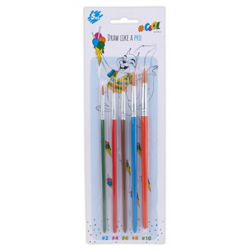 Cool By Victoria Ecsetkészlet no. 2-4-6-8-10 fa festett nyelű