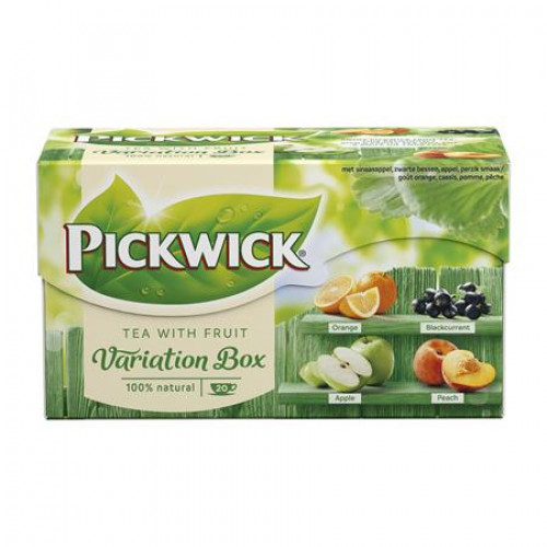 Pickwick Fekete tea 20x1,5g Variációk narancs,feketeribizli,alma,őszibarack ZÖLD