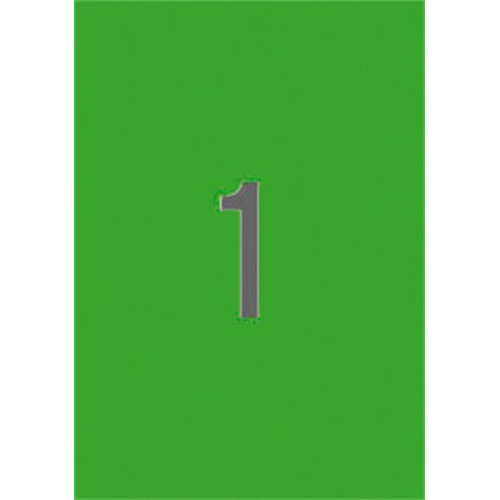 Apli Etikett 210x297mm színes neon zöld 20 etikett/csomag