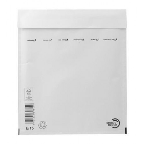 Légpárnás tasak W5 (E15) 220x265mm belméret fehér