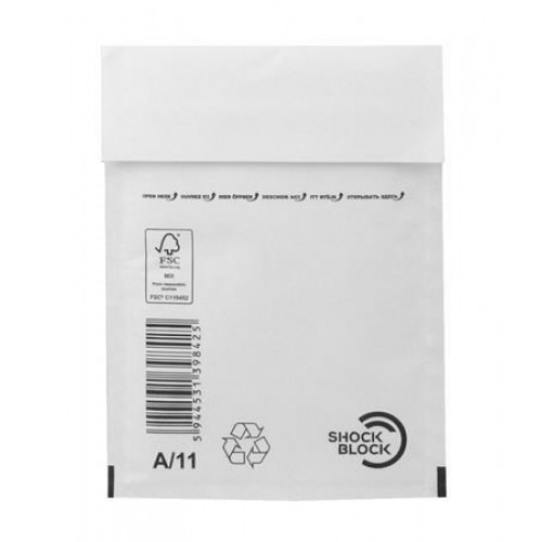 Légpárnás tasak W1(A) 100x165mm belméret fehér