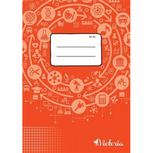 Victoria Füzet tűzött A4 kockás 32lap 87-32