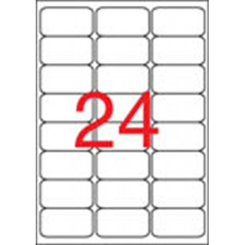 Apli Etikett 64x33,9mm kerekített sarkú 2400 etikett/csomag