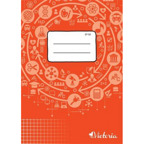 Victoria Füzet tűzött A5 kockás 32lap 27-32