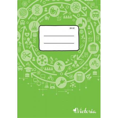 Victoria Füzet tűzött A5 sima 32lap 20-32