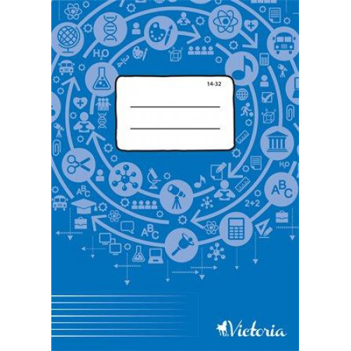 Victoria Füzet tűzött A5 vonalas 32lap 1. osztály 14-32