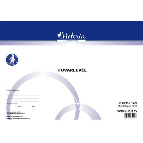 Victoria Fuvarlevél 50x3 A4 fekvő D.GÉPJ.17