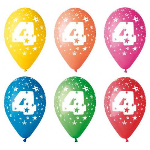 Léggömb 26cm számos 4