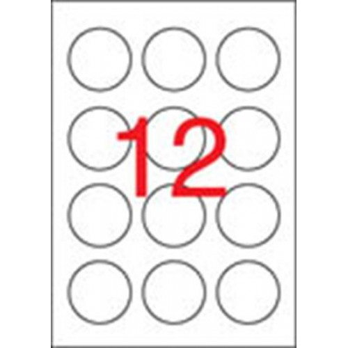 Apli Etikett 60mm kör 1200 etikett/csomag
