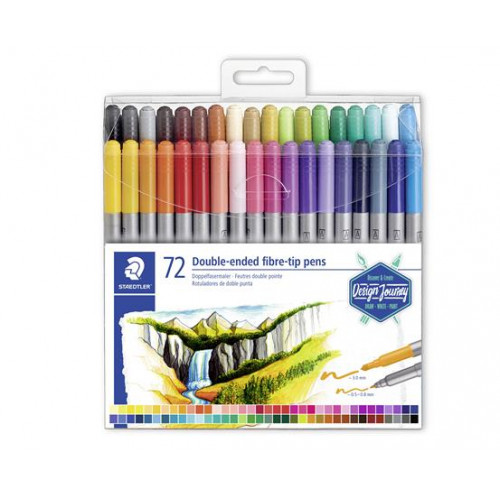 Staedtler Rostirón készlet 0,8/3,0mm kétvégű 3200 72 különböző szín