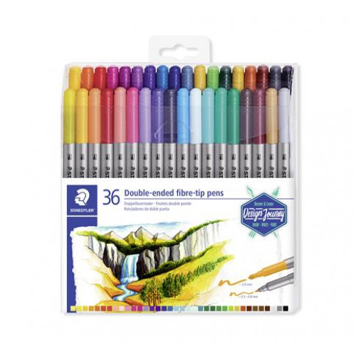Staedtler Rostirón készlet 0,8/3,0mm kétvégű 3200 36 különböző szín