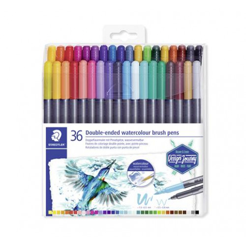 Staedtler Ecsetirón készlet 0,5-0,8/1,0-6,0mm kétvégű 3001 36 szín
