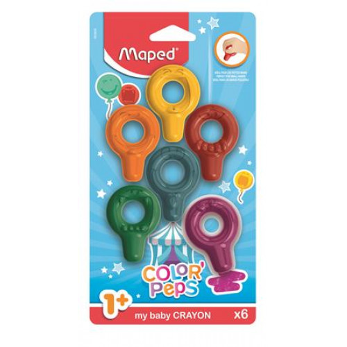 Maped Zsírkréta ColorPeps Baby 6 különböző szín