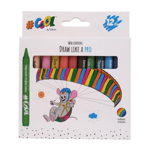 Cool By Victoria Zsírkréta kerek 12 különböző szín