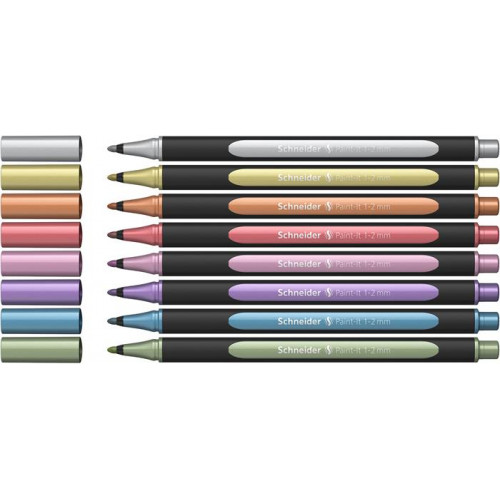 Schneider Akril marker készlet 1-2mm Paint-It 020 8 különböző metálfényű szín