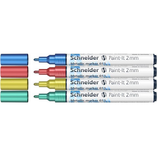 Schneider Akril marker készlet 2mm Paint-It 011 4 különböző metálfényű szín