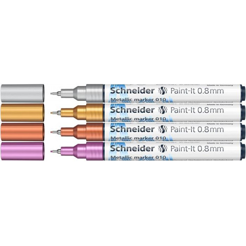 Schneider Akril marker készlet 0,8mm Paint-It 010 4 különböző metálfényű szín