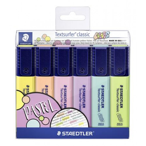 Staedtler Szövegkiemelő készlet 1-5mm Textsurfer Classic Pastel 364 C 6 különböző szín