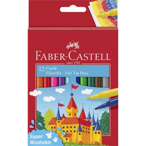 Faber-Castell Filctoll készlet 12 különböző színCastle