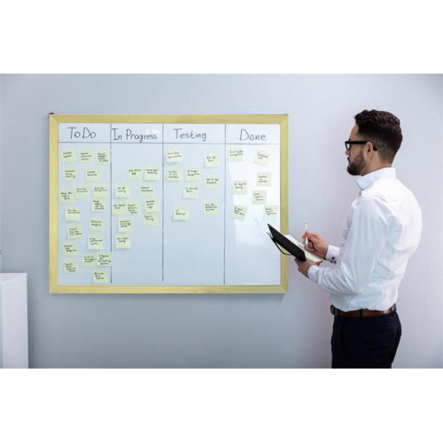 Victoria Fehértábla mágneses 60x90cm fa keret