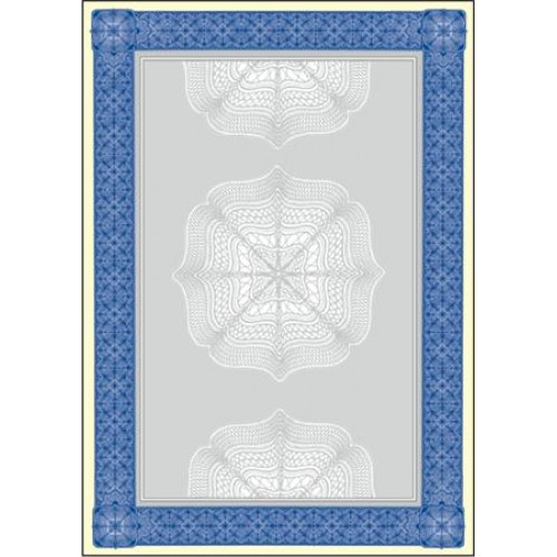 Sigel Előnyomott papír A4 185g Oklevél kék