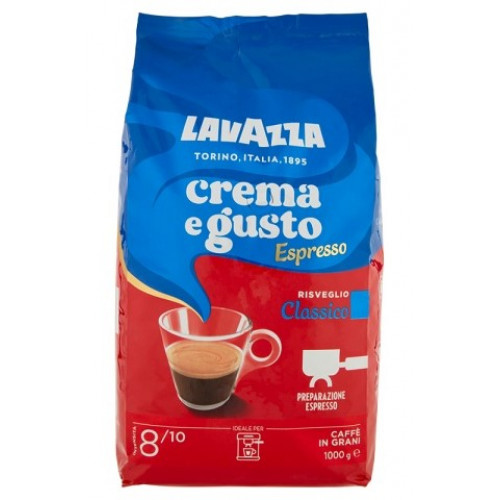 Lavazza Kávé pörkölt szemes 1000g Crema e Gusto Espresso Classico (kék/piros)