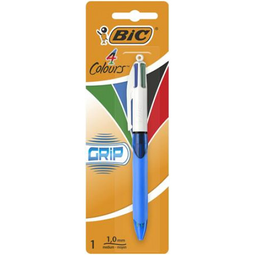 Bic Golyóstoll 0,32mm nyomógombos négyszínű 4 Colours Grip Original