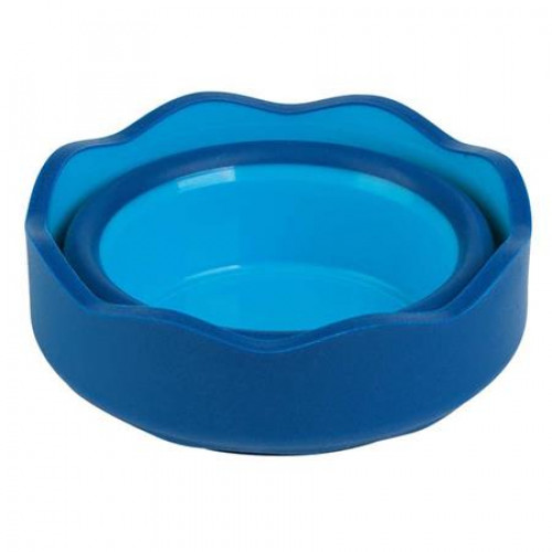 Faber-Castell Ecsettál műanyag Click&Go kék