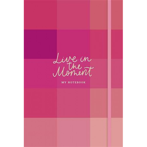 Shkolyaryk Jegyzetfüzet A5 vonalas sima pontrácsos 96 lap keményfedeles Live in the moment vegyes mi
