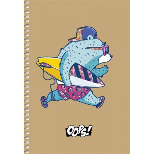 Shkolyaryk Spirálfüzet A5 kockás 96 lap Student vegyes