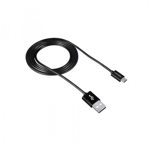 Canyon USB kábel USB 2.0-microUSB 1m UM-1 fekete