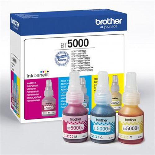Brother Tinta multipack DCP T-300 500W 700W nyomtatókhoz c+m+y 3*5k BT5000CMY