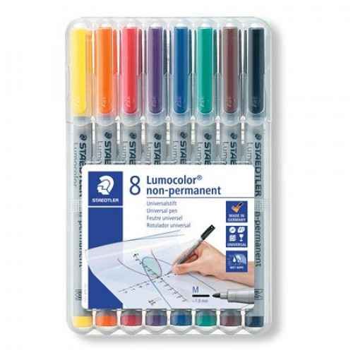 Staedtler Alkoholmentes marker készlet OHP 1mm Lumocolor 315 8 különböző szín