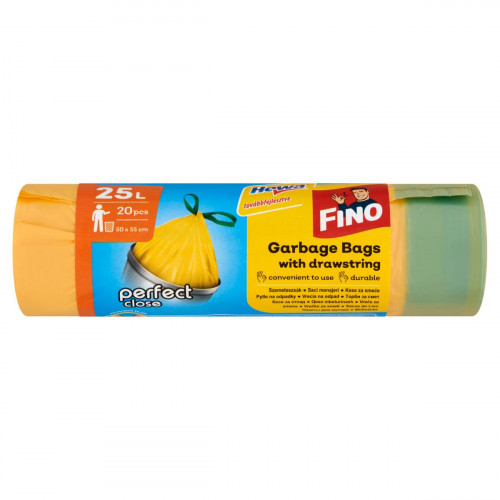 FINO Szemeteszsák 25l zárószalagos PerfectClose 20db