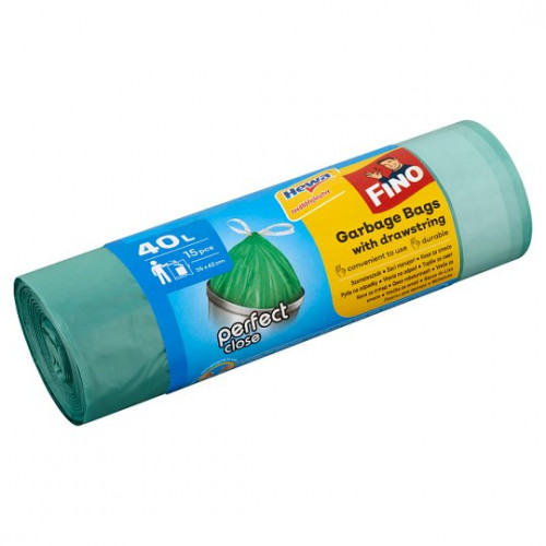FINO Szemeteszsák 40l zárószalagos PerfectClose 15db