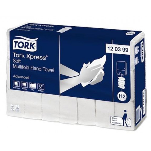 Tork Kéztörlő Z Interfold 2 rétegű H2 rendszer Advanced Xpress Soft Multifold fehér (120399)